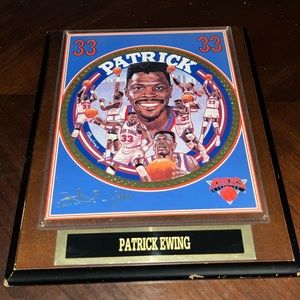 Patrick Ewing Basketball Plaque